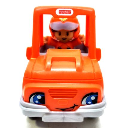 Fisher-Price Little People Orange Jeep Truck Help A Friend Racing 2017 (G4)