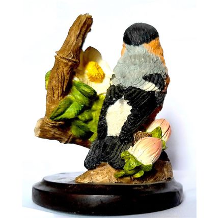 CERAMIC FIGURINE - THE BULLFINCH by COUNTRY BIRD COLLECTIONS 10 x 8 cm - 200 g