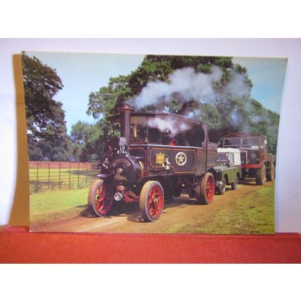 1924 FODEN TRACTOR, 360 GALLON water tank. veteran vehicle unused postcard #