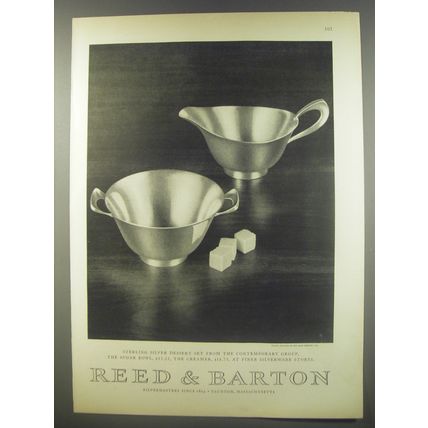 1956 Reed & Barton Contemporary Dessert Set Advertisement