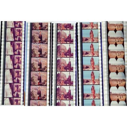 SOLDIER BLUE. Pk MULTI QVF - a004D. - 5 STRIPS OF 5 - 35MM FILM CELLS