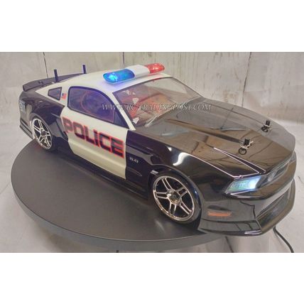Custom Painted 2011 Ford Mustang Police Car EPX Drift 1/10 4WD RC Drift Car RTR