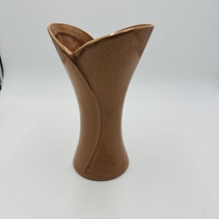 Red Wing Vase Pottery Tan Brown 10 1/2" USA 1625 Large Decor Vintage MCM