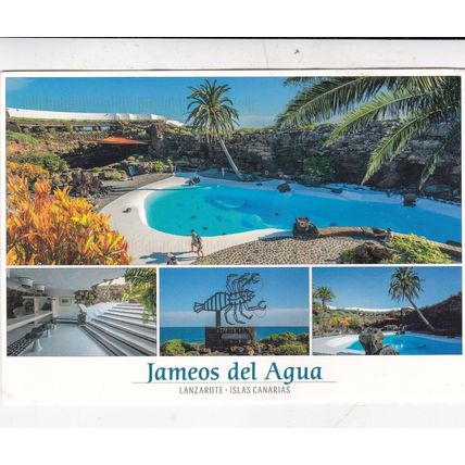 Lanzarote Jameos del Aqua Spain Postcard posted 2018 creased