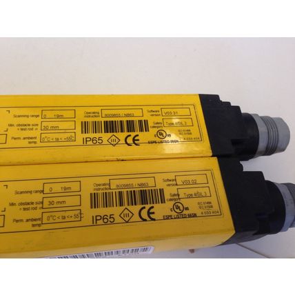 1 SET SICK C-4000 SAFETY LIGHT CURTAINS,C40S-0303CA010, C40E-0303CA010,IP65,SK