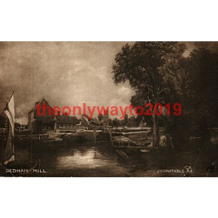 Dedham Mill, Constable, Postcard, 1941