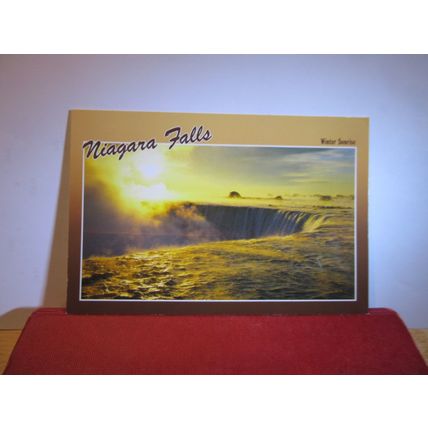 WINTER SUNRISE, NIAGARA FALLS, NEW YORK, USA unused postcard =