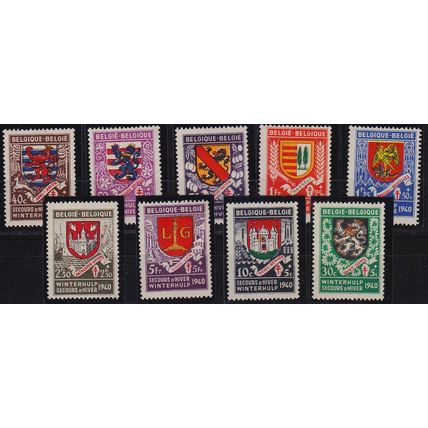 BELGIEN BELGIUM [1940] MiNr 0535-43 ( **/mnh )