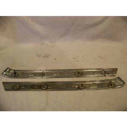 1964 CHRYSLER CROWN IMPERIAL ROOF PILLAR EMBLEMS 1965 #2480076 & 2480077