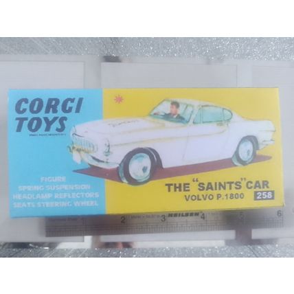 Corgi - 258 - VOLVO P1800 - Promotional Oversize - Replica / Repro Box