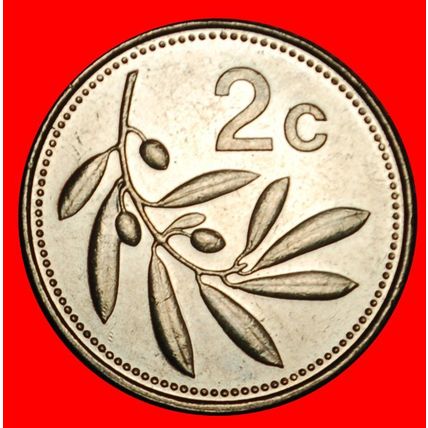 Ⰶ GREAT BRITAIN OLIVE (1991-2007): MALTA ★ 2 CENTS 2004 ★LOW START★NO RESERVE