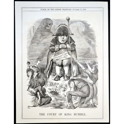COURT OF KING BUMBLE 1881 John Tenniel - Joseph Swain PUNCH CARTOON PAGE