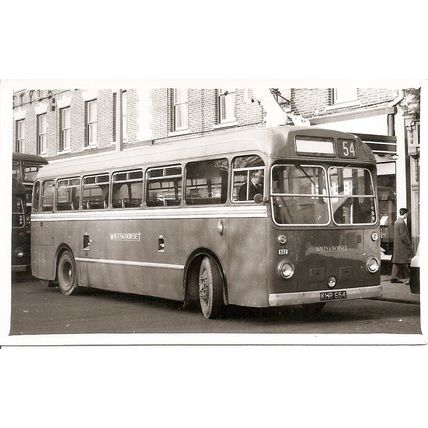 Black & White Photograph of Wilts & Dorset Motor Services Ltd. - KHR 654