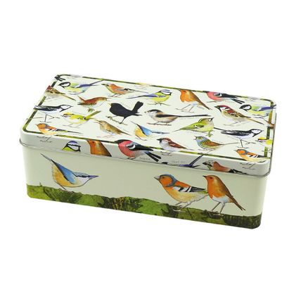 Emma Ball Tin Garden Birds Crackers Biscuits Crafts Storage 23.4 cm Eric Heyman