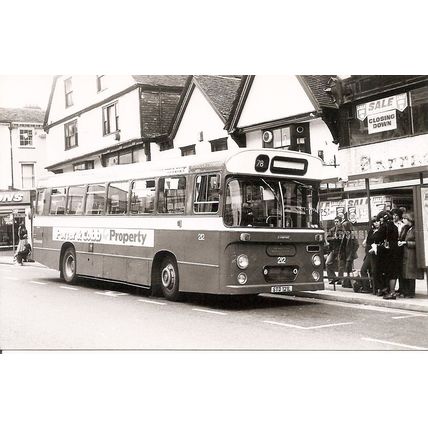 Black & White Photo of Maidstone Borough Council Trans. - STD 121L ex. Lancaster