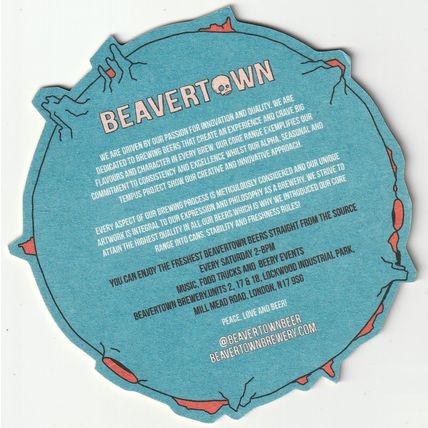BEER MAT - BEAVERTOWN BREWERY - BEAVO LAGER - (Cat 063) - (2019)
