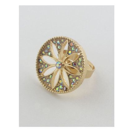 New Adjustable Cut Out Flower Ring