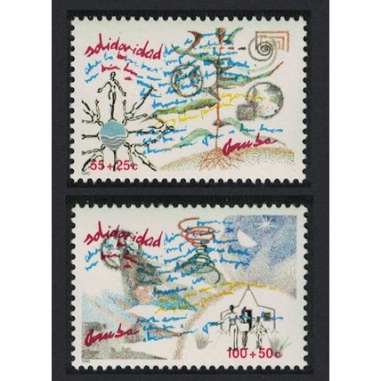 Aruba 'Solidarity' 2v 1990 MNH SG#82-83