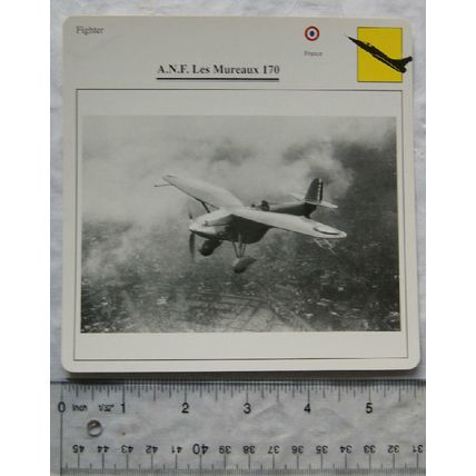 A.N.F. Les Mureaux 170 - France - Fighter - Collectors Club Card