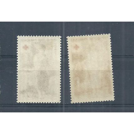 France stamps. 1956 Red Cross Fund MH SG 1314 & 1315 (AP213)