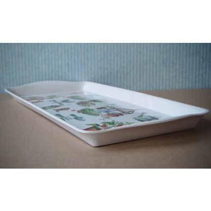 Leonardo Collection Melamine Sandwich Tray/Serving Tray, White, Gardening, VGC