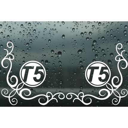 VW T5 Camper Window Corner Decal Sticker Graphics Many Colors Available