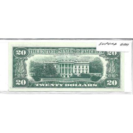 1963-A US $20.00 Bill Fowler Sig Superb Gem BU