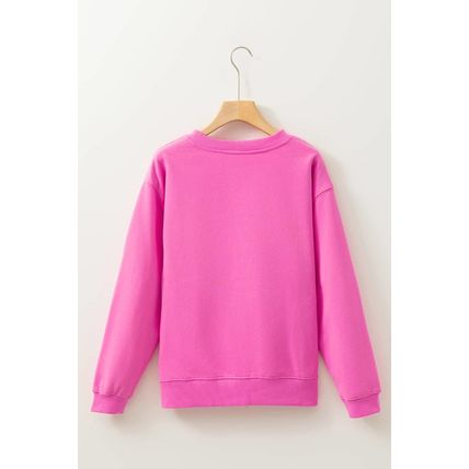 Bonbon HO HO HO Graphic Christmas Sweatshirt