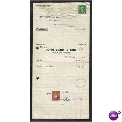 JOHN BERRY & SON,DITTN,WIDNESS,LA NCASHIRE,31MAR1953