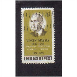 1969 canada vincent massey 6c f/u sg633