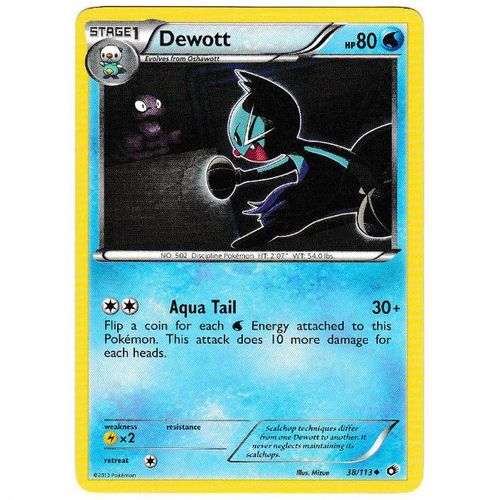 Pokemon B&W Legendary Treasures - #38/113 - Dewott