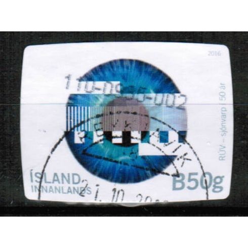 2016 Iceland Sc# 1413 - Television B50g (180kr) used