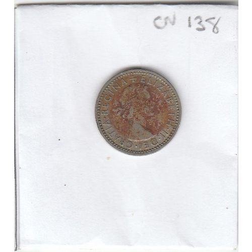 1960 Queen Elizabeth II Sixpence 6d Tanner (CN138)