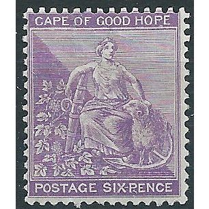 Cape of Good Hope 1882 SG52 6d Reddish-Purple Mounted Mint .. ..