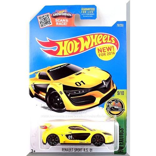 Hot Wheels - Renault Sport R.S. 01: HW Exotics #9/10 - #79/250 (2016) *Yellow*