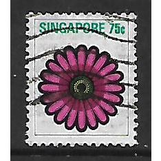 SINGAPORE 1973 FLOWERS & PLANTS 75c GERBERA JAMESON II SG 220 FINE USED#