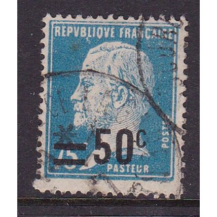 FRANCE 1926 SURCHARGE 50c ON 75c BLUE USED SG438