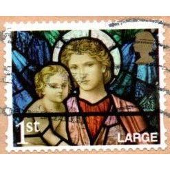 2009 Christmas. 1st Large.Madonna & Chiild, Ormesby St. Micheal. F/Used On Piece