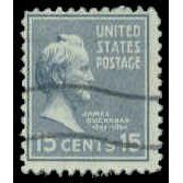 Used 820 15c James Buchanan Barely Clears M08009
