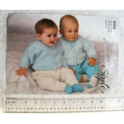 Vintage: Style 0553 baby's cardigans DK