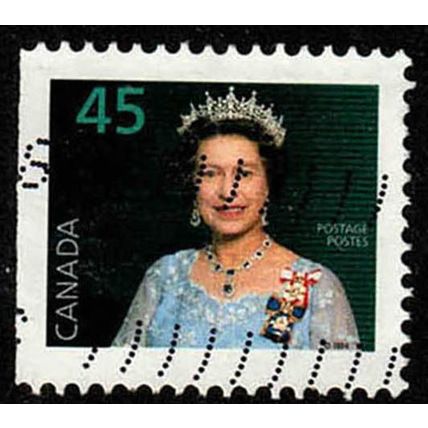 Canada 1995 Queen Elizabeth II QE II 45c Used Stamp b