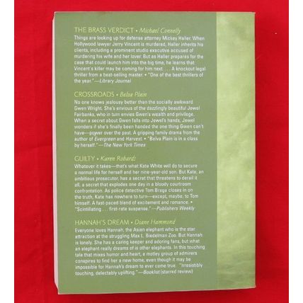 Select Editions 4 Stories The Brass Verdict CrossRoads Guilty Hannah's Dream