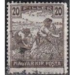 Hungary, 1916 20f Reaper, SG 252 (Scott #115), used