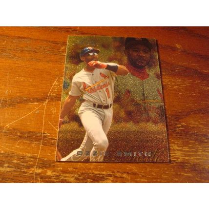 1996 Fleer Flair, 2-Cards, Silver & Gold, OZZIE SMITH HOF, Cardinals #367