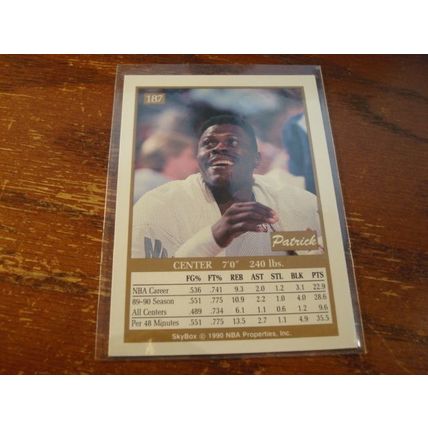 1990 Skybox, 8-Cards, PATRICK EWING, Knicks, HOF, #187