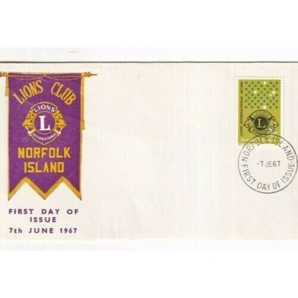 Norfolk Island 1967 Lions Club FDC Norfolk Island cancel unaddressed VGC