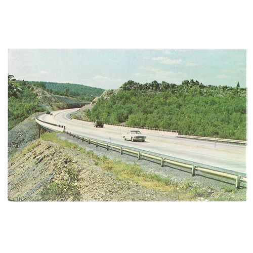 THE NORTHEAST EXTENSION, Pennsylvania Turnpike, unused vintage postcard =