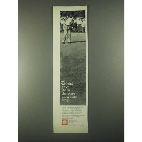 1967 Acushnet Titleist Golf Ball Ad - Gave Them Edge