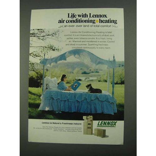 1968 Lennox Air Conditioning Ad - Land of Comfort