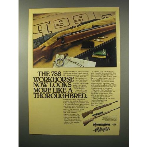 1981 Remington Model 788 Rifle Ad - The Workhorse